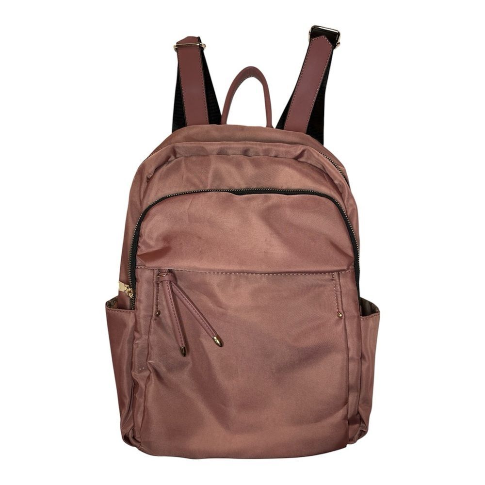 Blush Nylon Backpack | Lightweight Travel Mom Bag Organizer